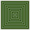 «Homage to Stella - Green» par David Phoenix - cadre flottant, impression sur toile