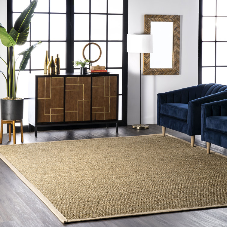 Palacio Farmhouse Seagrass Area Rug in Beige