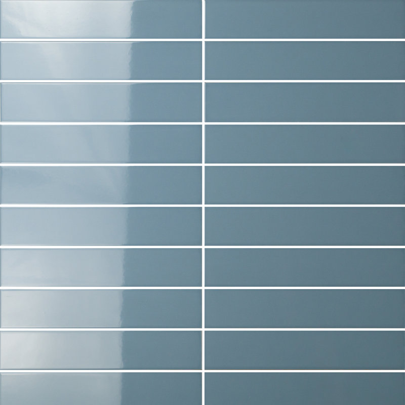 Carreau de mur de métro italien Up 2 "x 10" Up, Bleu