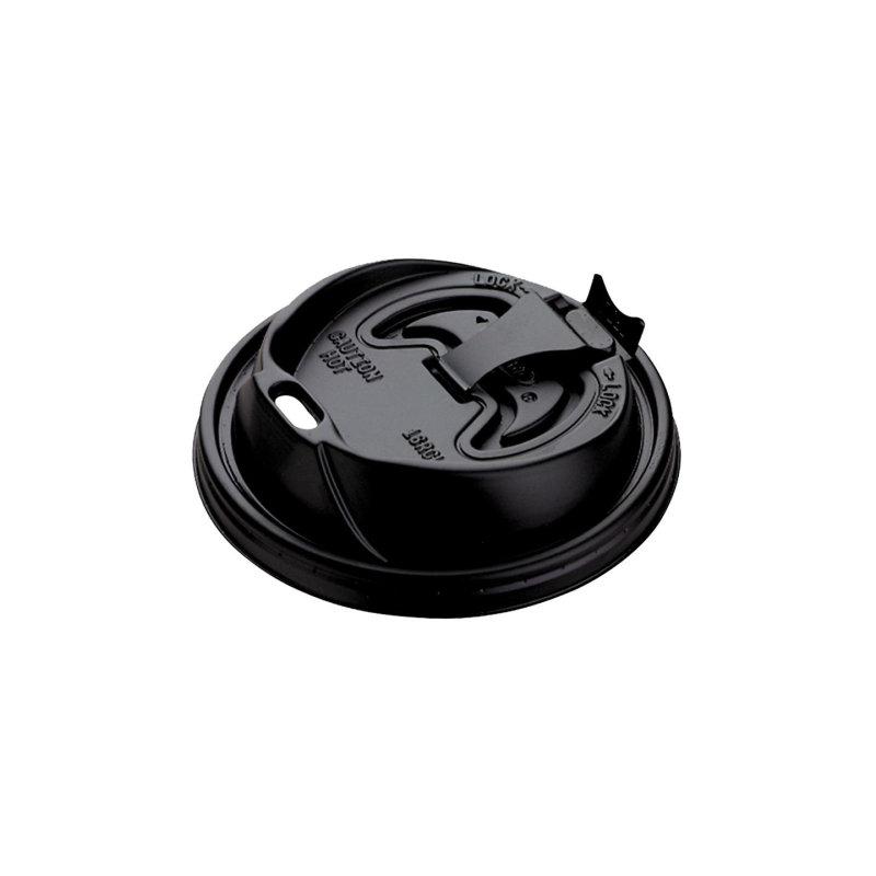 Plastic Lids, 1000 per Carton, Black