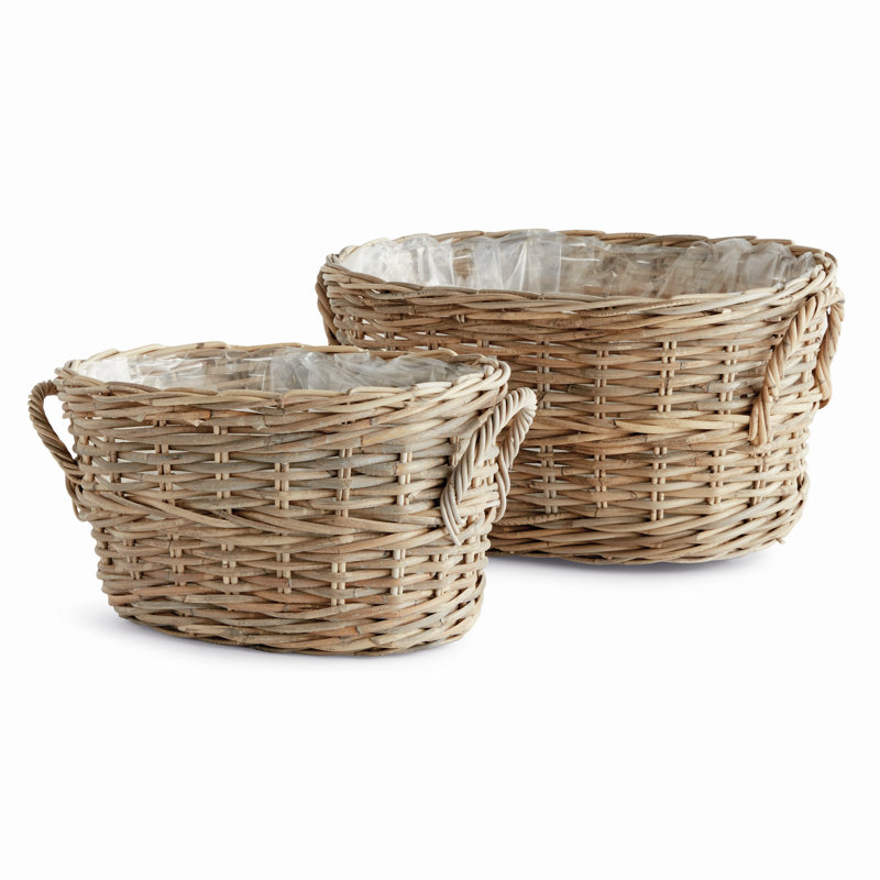 Normandy Rattan Planter Set