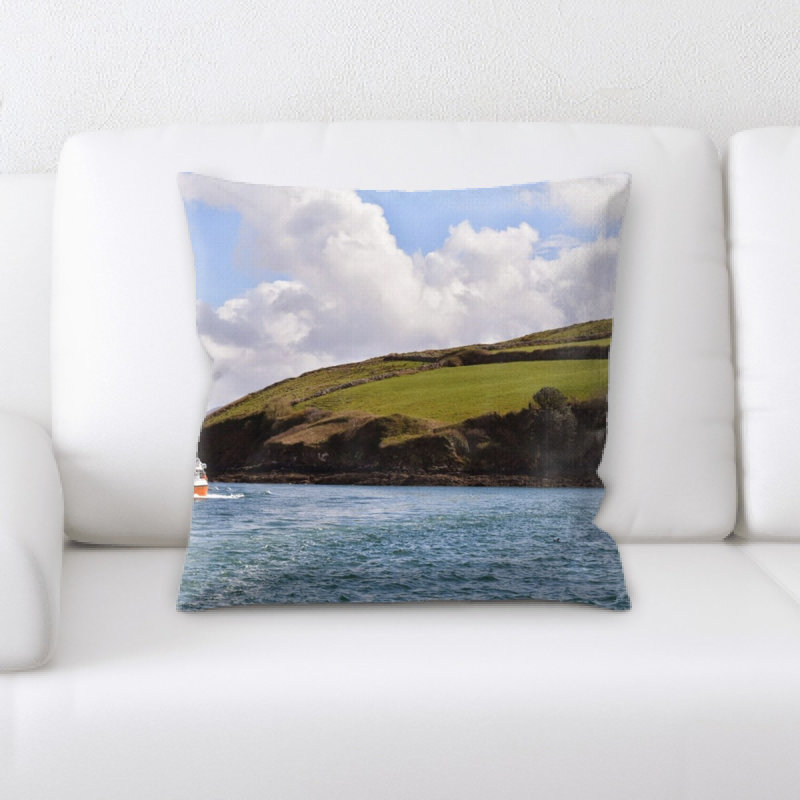Microsuede Reversible Throw Pillow