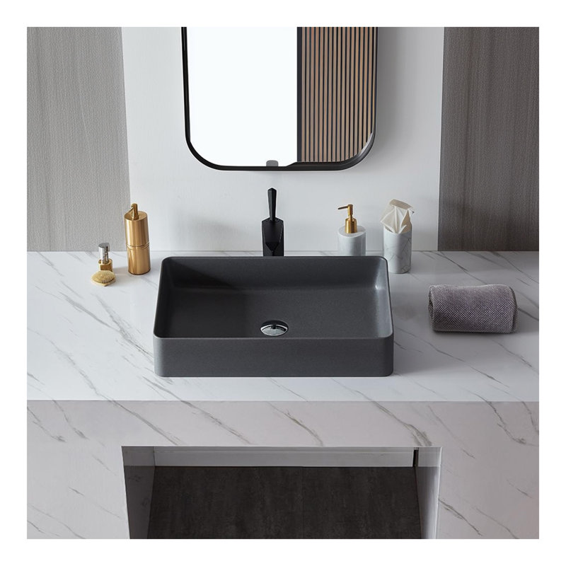 Lavabo vasque moderne en pierre de quartz