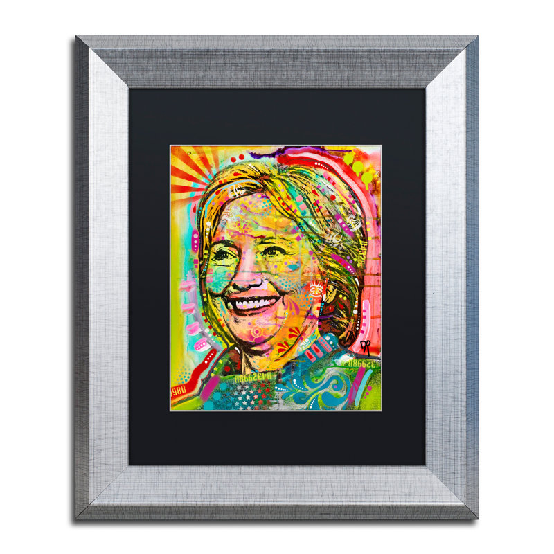 « hillary », impression encadrée, H 14 po x l 11 po x P 0,5 po, Noir