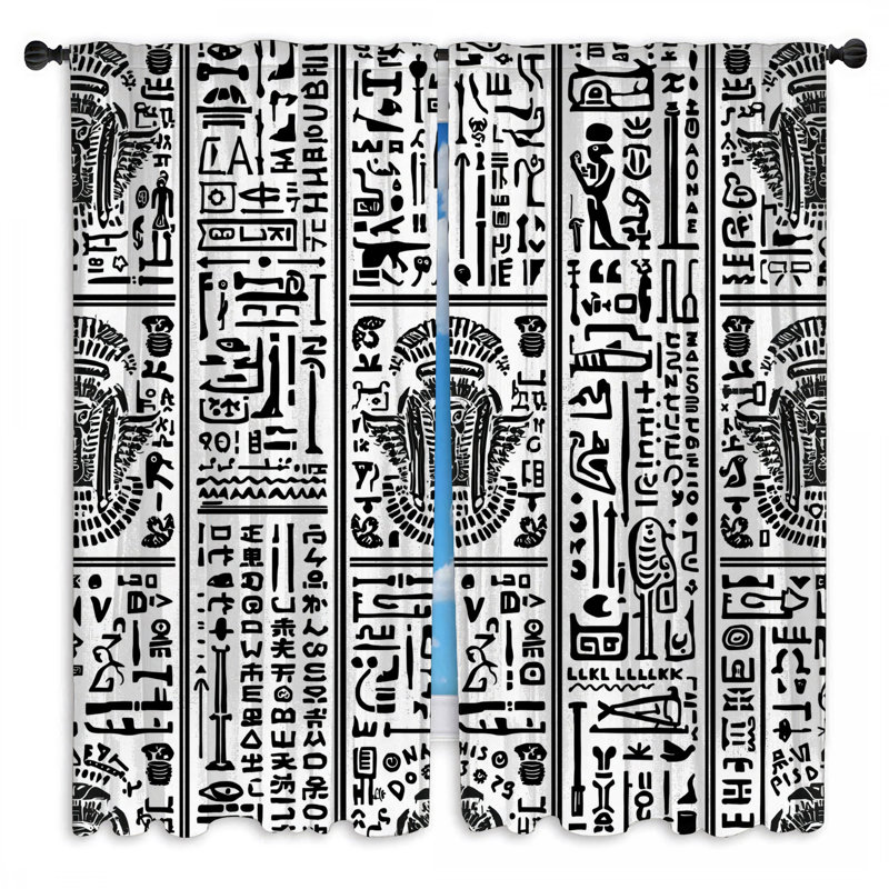 Hieroglyphics Hieroglyphics, 20 po x 50 po - 2 panneaux, Transparent