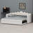 Modern Upholstered Daybed with Integrated LED Lighting and Convertible Trundle-2033383407