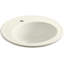 Brookline Circular Drop-In Bathroom Sink with Overflow-117407060-125662289