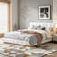 Grand lit plateforme tapissier Boucle-547732559