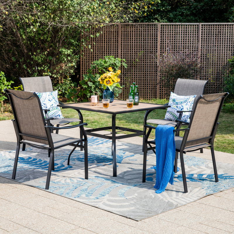 4 - Person Patio Dining Set with Square Table