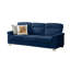Canapé 82 pouces 3 pièces en tissu molletonné compressé moderne pour le salon, la chambre à coucher, le bureau et les espaces de divertissement, bleu-2061118759