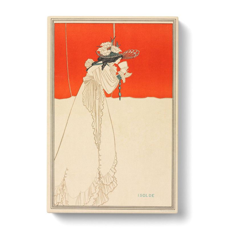 Isolde by Aubrey Beardsley - Wrapped Canvas, 50cm H x 35cm W x 3cm D