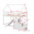 Twin Over Twin House Loft Or Bunk Bed With Staircase And Slide-2126116037