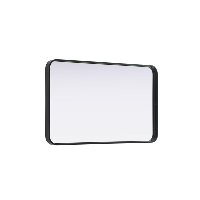 Erath Contour Metal Mirror, 36" x 22", Black