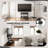 Charrisse 2-Shelf Rolling TV Stand with Integrated Mount-499345137