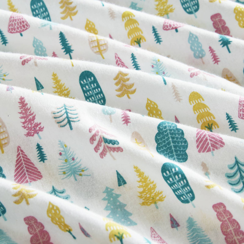 Ensemble de draps en flanelle de coton, Ensemble de draps pour taille de lit simple TG