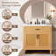 Meuble-lavabo simple 36 po avec comptoir en céramique 36 po-236736454