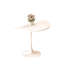 Table ronde blanche avec base en acier robuste pour une utilisation quotidienne Table de cuisine tulipe, et acier, maison
