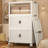 Foldable Storage Cabinet with Wheels, Stackable Plastic Closet Organizer with Clear Door, Collapsible Storage Bins with Lids for Bedroom, Living Room, Nursery, Bathroom, Kitchen