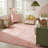 Rug Branch Luma 8' x 11' (7'7" x 10'10") Pink/Cream Geometric Kids Area Rug, Modern, Medium Pile, Stain-Resistant Carpet - Playroom, Nursery, Toy Room and Bedroom-636142755