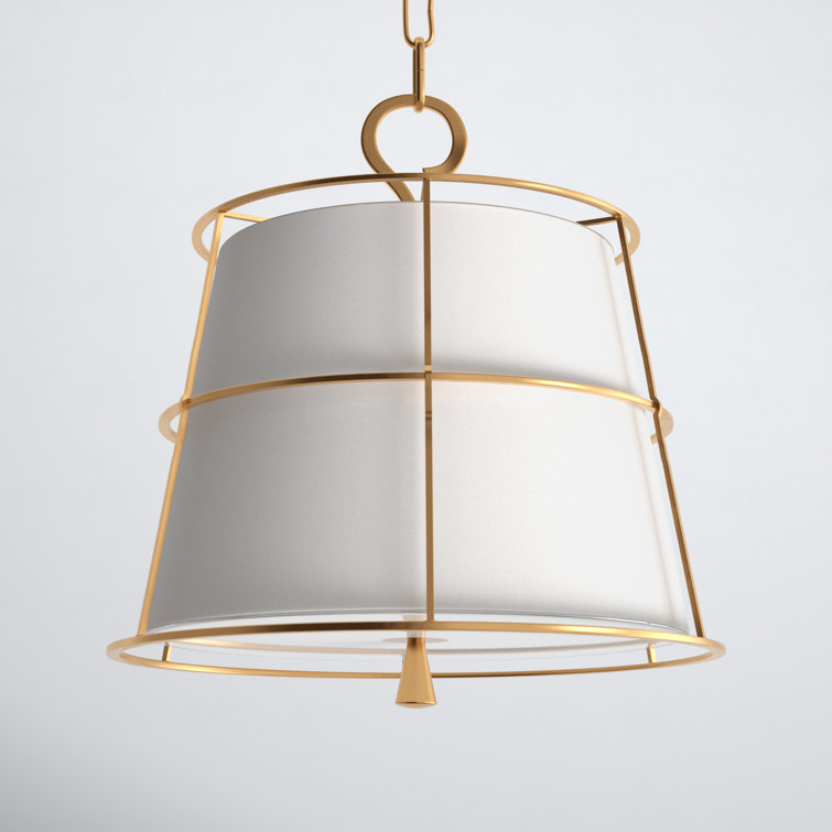 Amadi 2 Light Textile Dimmable Pendant