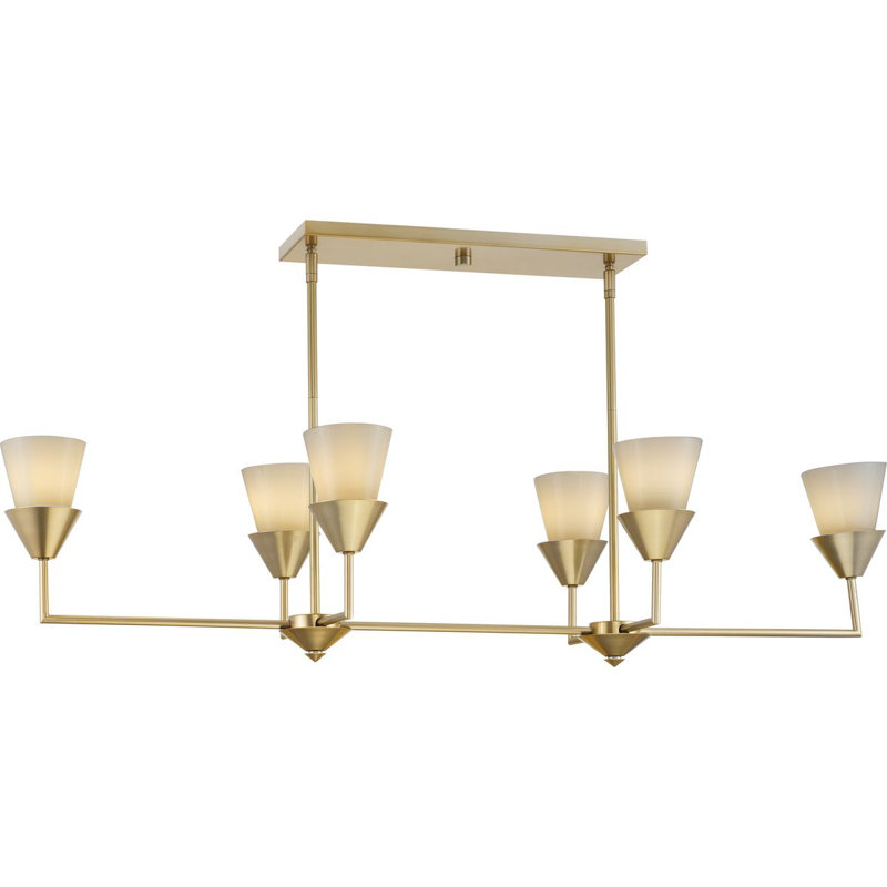 Pinellas 6 - Light Dimmable Kitchen Island Chandelier, Soft Gold