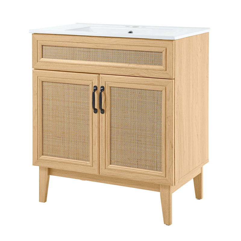 Ensemble de meuble-lavabo simple 30 po Javer, Naturel