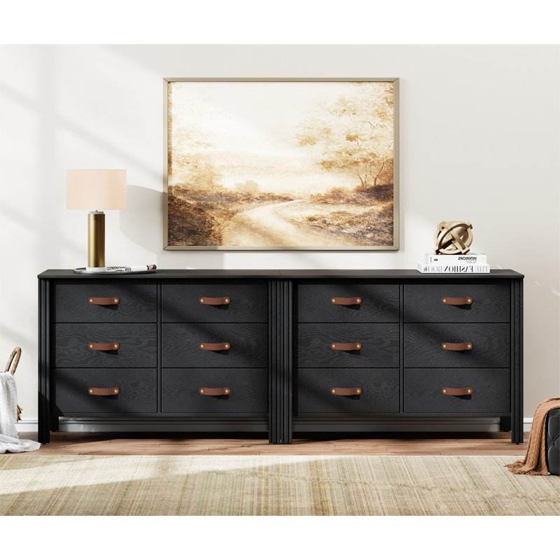 Ashae Kids 12 - Drawer Dresser, Black