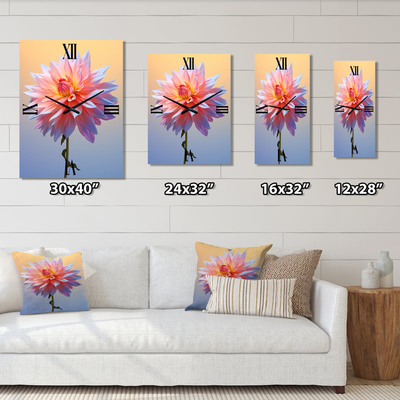 Horloge murale Camillah - Dahlia, Grand