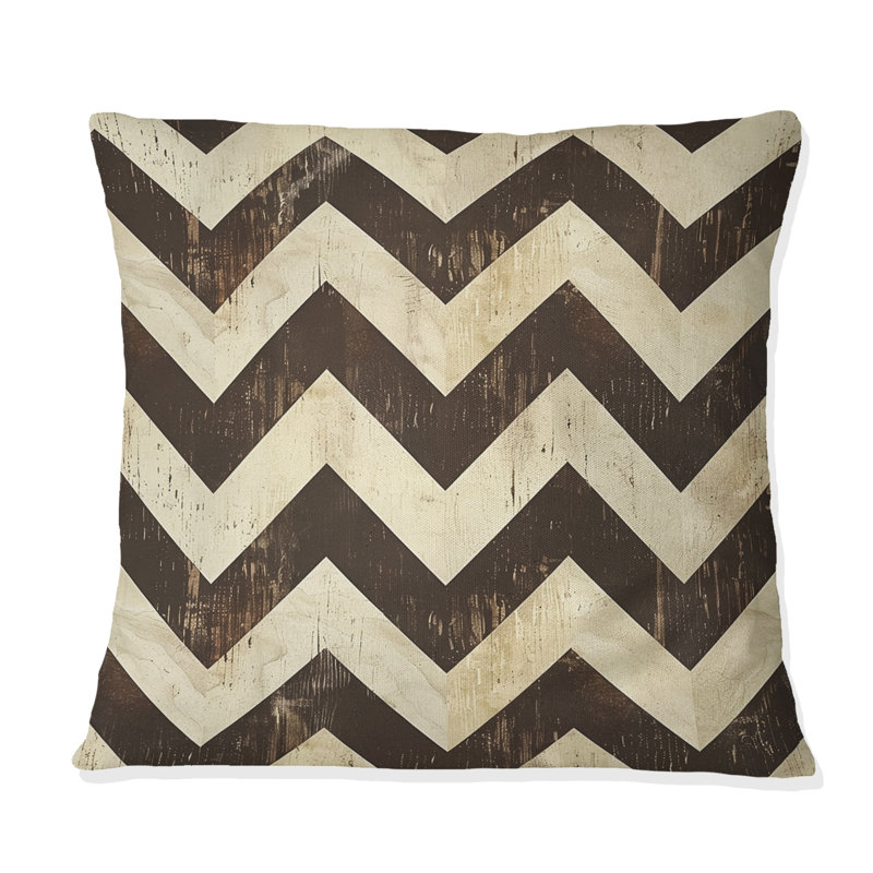 Coussin Brown, H 16 po x l 16 po
