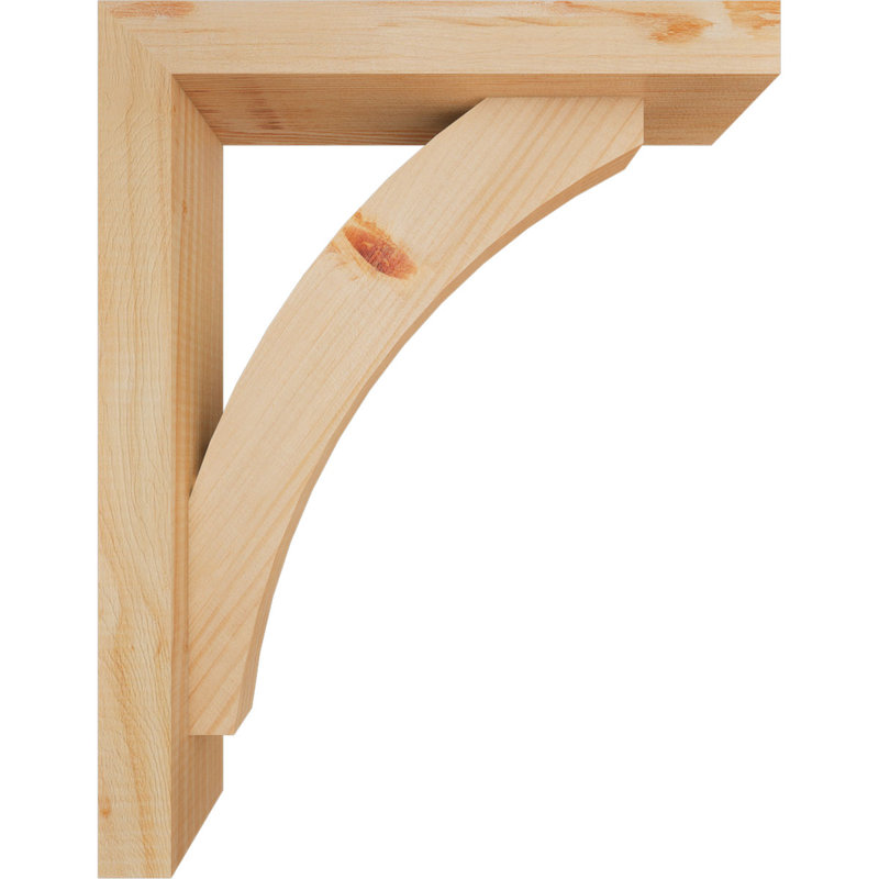 Support de bloc Thorton avec entretoise décalée, 18 x 14, Sapin Douglas de l 3 1/2 (lisse)