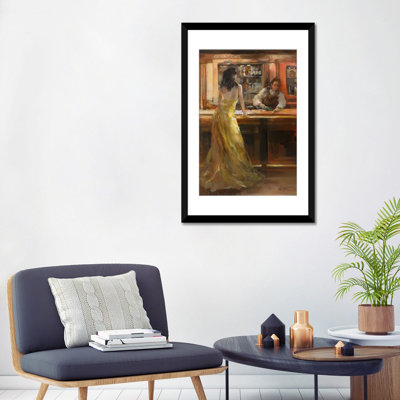 «Lady in Grand Cafe», reproduction sur toile