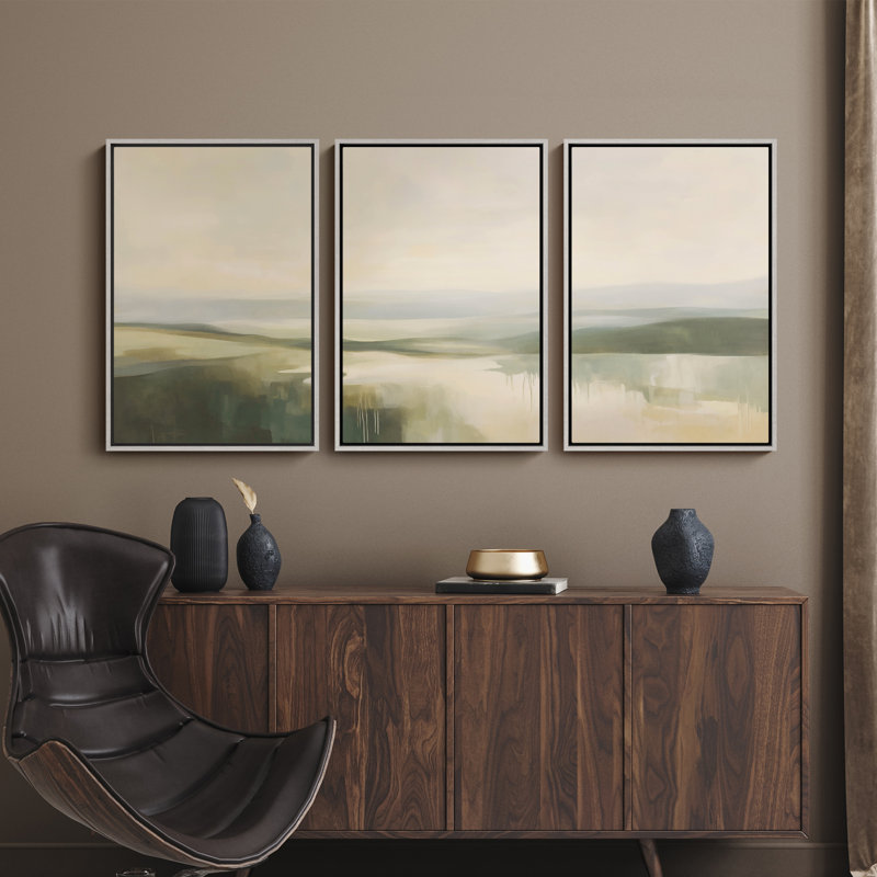 Art mural encadré, rétro, antique, classique pour chambre à coucher - 16 po x 24 po x 3 panneaux, H 24 po x l 16 po, Blanc