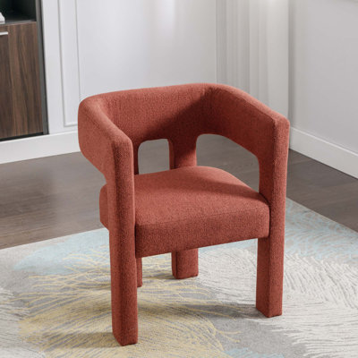 Chaise de salle à manger rembourrée en tissu de conception contemporaine pour le salon, la chambre à coucher et la salle à manger