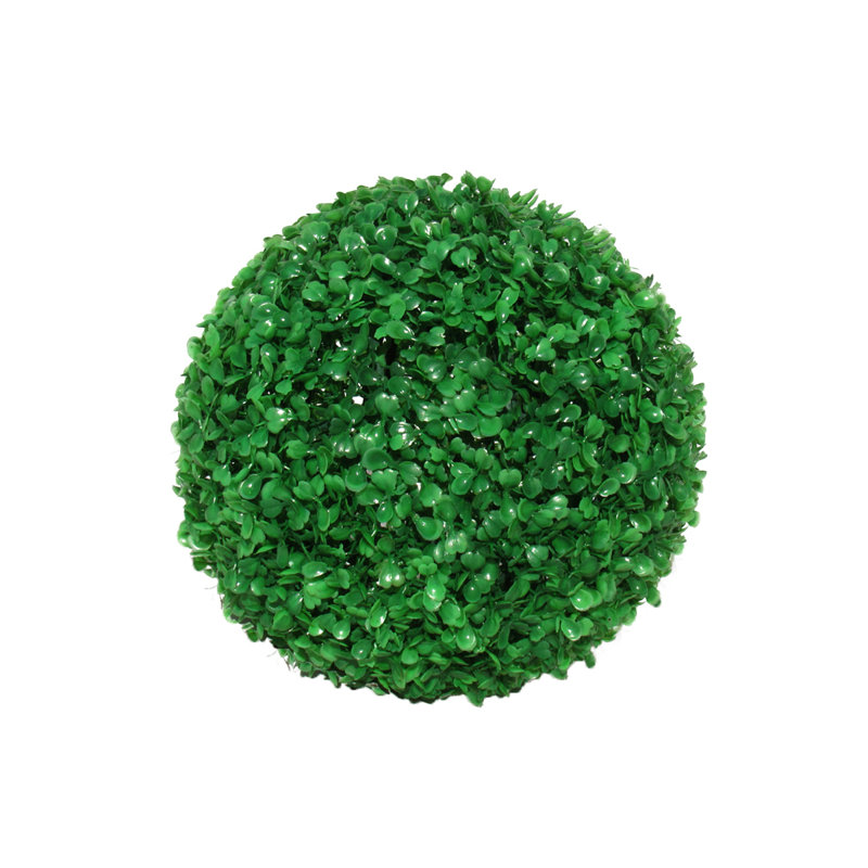 Artificial Boxwood Topiary Ball, 10" H x 10" W x 10" D