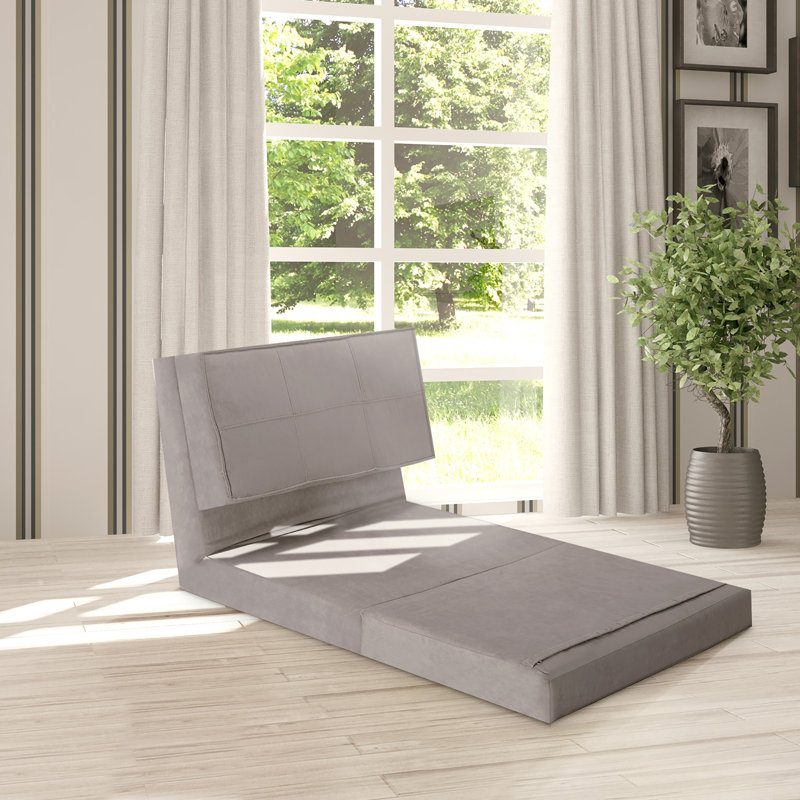 Bowden 29'' Upholstered Convertible Sofa, Gray
