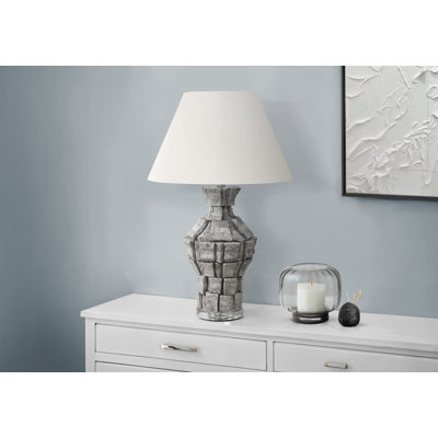Lighting, 28"h, Table Lamp, Resin, Ivory / Cream Shade, Contemporary, Modern