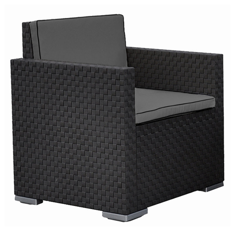Egidio 4 Seater Rattan Effect Conversation Set