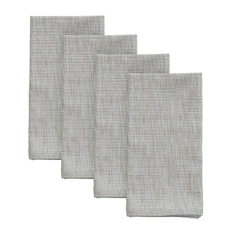  Ensemble de 4 serviettes de table Blue Sandy Shores