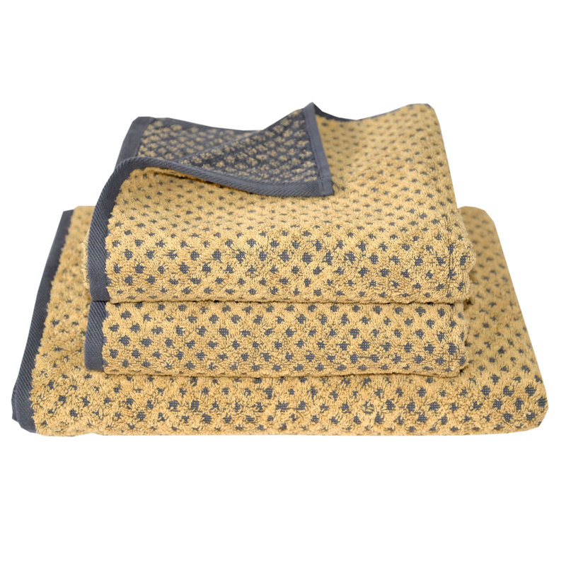 Handtuch-Set Golden Shades Rhombus, Gold