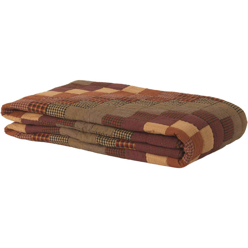 Heritage Farms Farmhouse / Country Cotton Patchwork Quilt, Oversized King Quilt