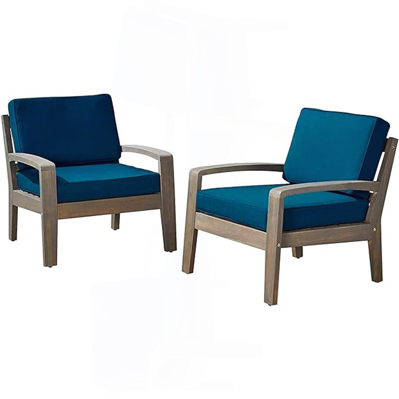 [Single Chair] Grenada Club Chair, Gray, Dark Blue