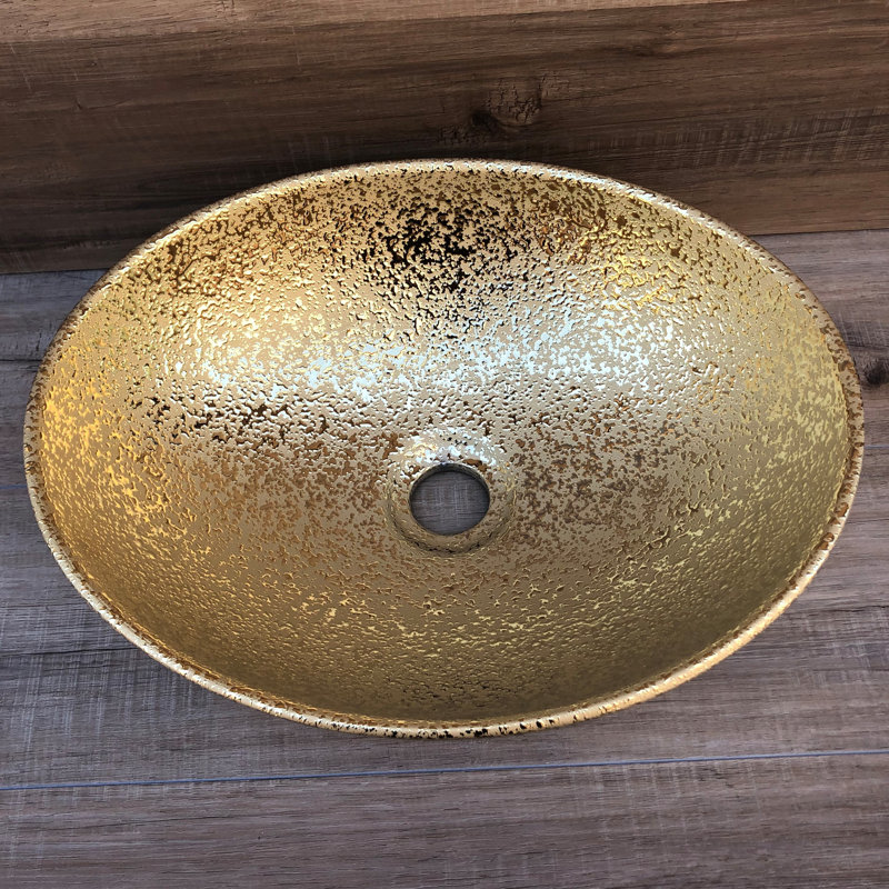 Lavabo de salle de bain vasque ovale Golden