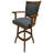 Alysha Swivel Upholstered Counter Stool with Solid Wood Frame-862970764