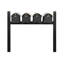 Boîte aux lettres Balmoral à fixation quadruple / avec capuchons pyramidaux et médaillon de porte personnalisé (4 boîtes aux lettres, poteau à fixation quadruple, 4 médaillons)-108111895-108305964