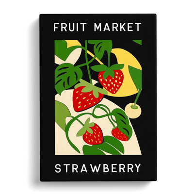 Fruit Market Exhibition Strawberry Vol.6 - Wrapped Canvas