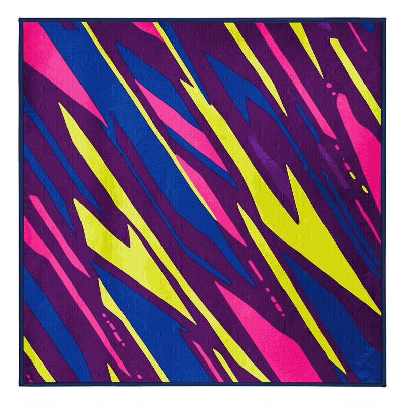 Tapis synthétique synthétique Sunset, Carré 3 pi