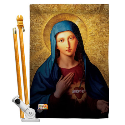 Ensemble de drapeaux réligieux en polyester 40 x 28 po