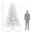 Arbre de Noël artificiel non éclairé de 9 pieds de haut avec 2132 pointes de branches, conception à ouverture automatique et base en acier pour une installation facile et un décor des Fêtes-1969183888