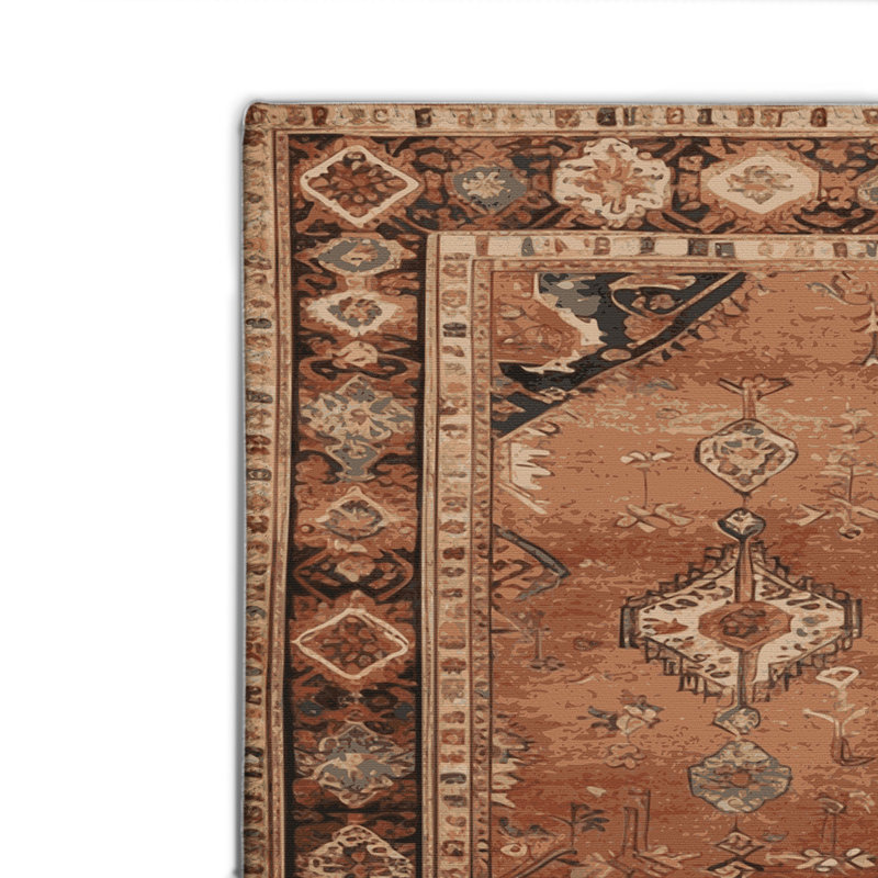 Tapis d'intérieur et d'extérieur brun Persian, Rectangulaire 2 pi x 3 pi