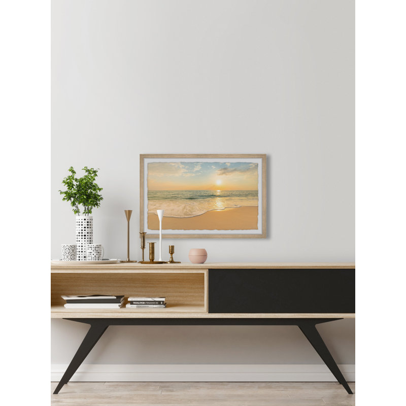 Breathe In The Sunset - Single Picture Frame Print, 20cm H x 30cm W x 3.81cm D